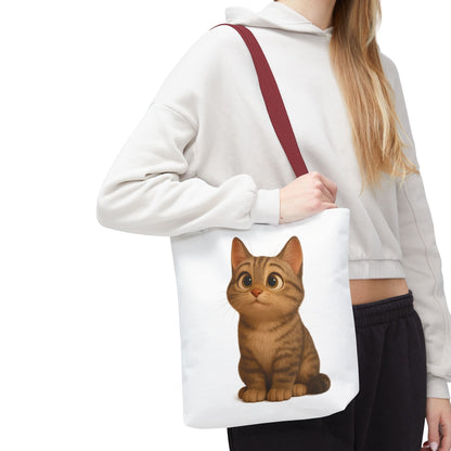 Cute Cat Tote Bag - Perfect for Animal Lovers, Eco-Friendly Carryall, Beach Bag, Shopping Tote, Gift for Cat Owners