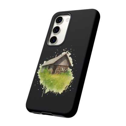 Rustic Farmhouse Phone Case, Cute Cottage Design, Tough Cases for Nature Lovers, Eco-Friendly Gift, Customizable Tech Accessories