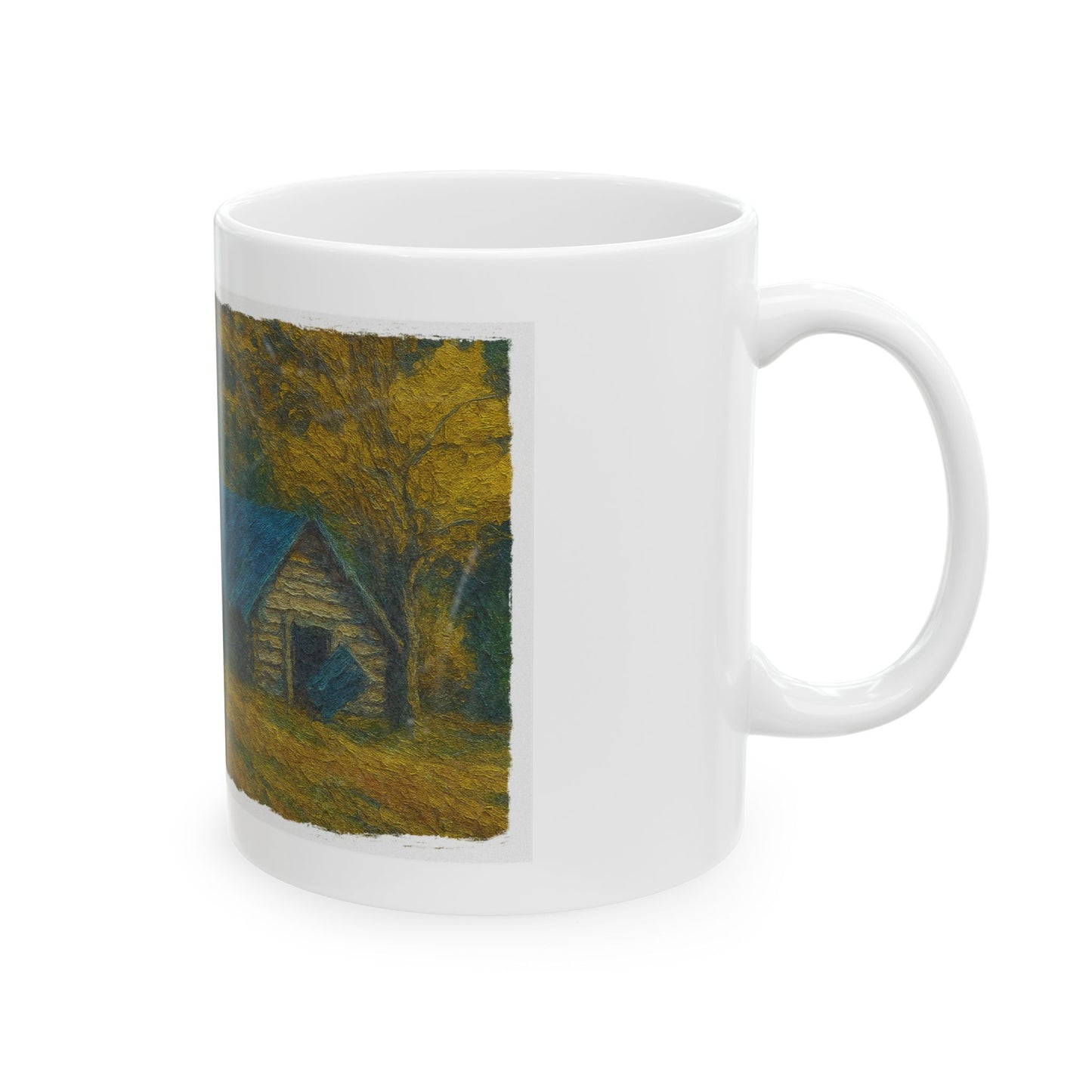 Rustic Cabin Ceramic Mug - Cozy Coffee Cup, Handmade Gift for Nature Lovers, Perfect for Home or Office, Great for Christmas, [...]