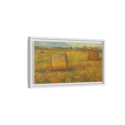 Framed Matte Canvas Wall Art - Rustic Farm Landscape, Country Decor, Home Gallery, Gift for Nature Lovers, Housewarming Decor