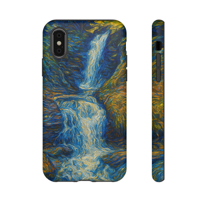 Artistic Phone Case - Waterfall Design, Unique Gift, Phone Accessory, Nature Lover, Original Artwork