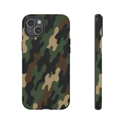 Camouflage Phone Case, Tough Cases, Military Style, Unique Phone Accessories, Gift for Him, Durable Phone Cover