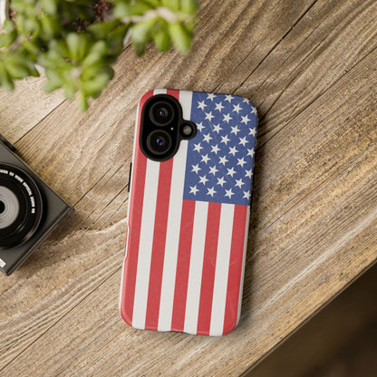 Patriotic Phone Case - Tough Cases for Veterans, USA Lovers, Independence Day, Memorial Day, Flag Design