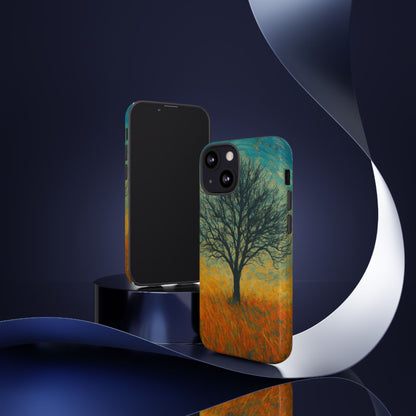 Artistic Phone Case with Tree Design, Nature Lover Gift, Unique Phone Cover, Holiday Present, Eco-friendly Tech Accessories