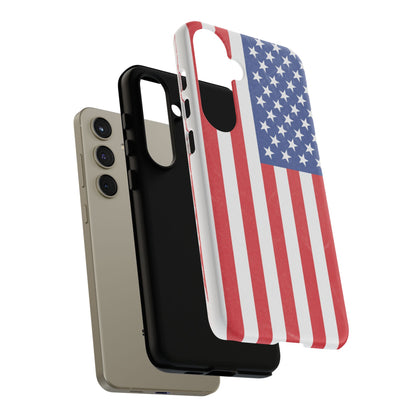 Patriotic Phone Case - Tough Cases for Veterans, USA Lovers, Independence Day, Memorial Day, Flag Design