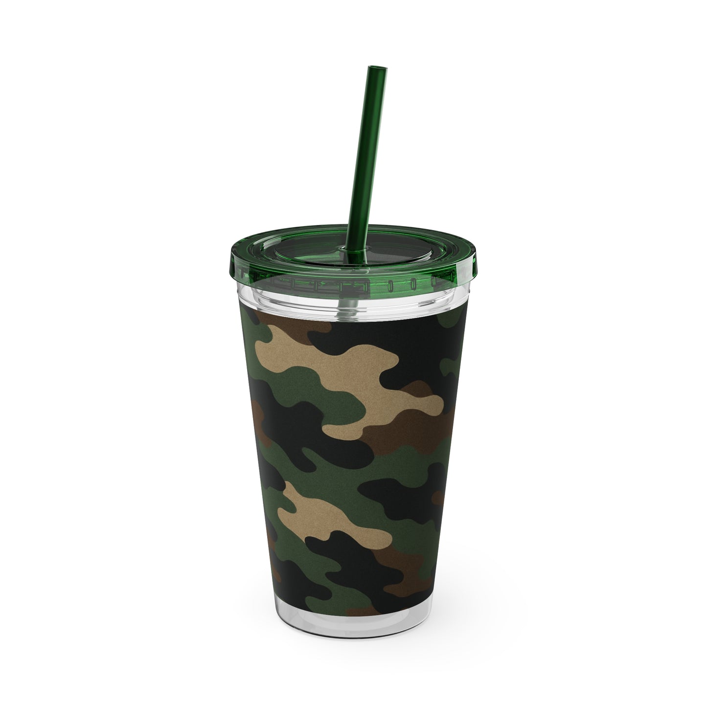 Stylish Camo Tumbler, 16oz Cup with Straw, Perfect for Outdoor Adventures, Gifts for Him, Travel Mug, Eco-friendly Drinkware, Camping