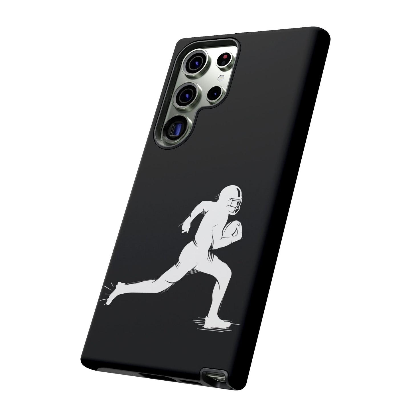 Football Player Phone Case, Tough Cases, Sports Phone Cover, Gift for Athletes, iPhone & Samsung Accessories, Running Player Design