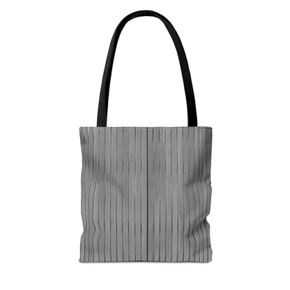 Stylish Gray Striped Tote Bag for Everyday Use