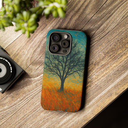 Artistic Phone Case with Tree Design, Nature Lover Gift, Unique Phone Cover, Holiday Present, Eco-friendly Tech Accessories - product image