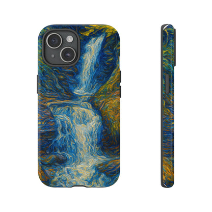 Artistic Phone Case - Waterfall Design, Unique Gift, Phone Accessory, Nature Lover, Original Artwork