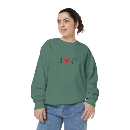 Unisex Sweatshirt, I love Football, Cozy, Perfect for Everyday Wear, Gift Idea for Friends, Couples, and Special Occasions