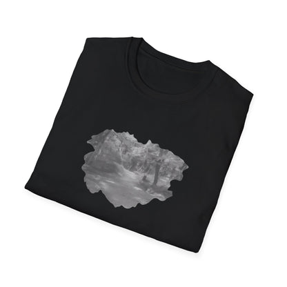 Serene Nature Landscape T-Shirt - Comfortable Unisex Tee, Outdoor Adventures, Nature Lover Gift, Casual Wear, Stylish Spring Top