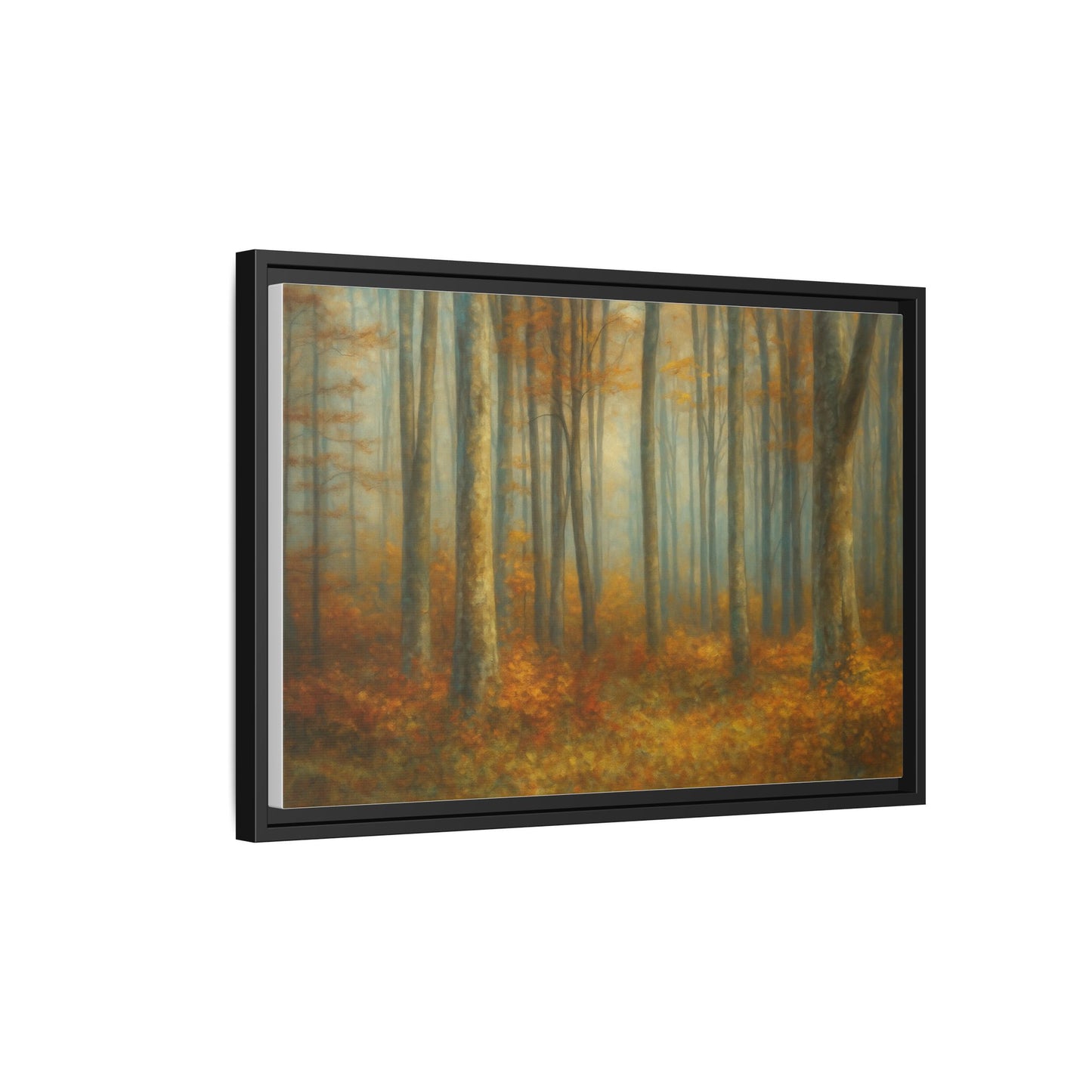 Autumn Forest Canvas Art, Framed Wall Decor, Rustic Home Decor, Nature Artwork, Gift for Nature Lovers