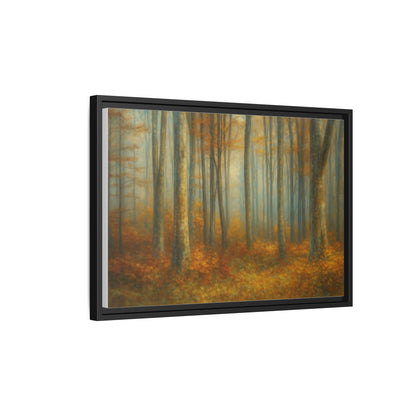 Autumn Forest Canvas Art, Framed Wall Decor, Rustic Home Decor, Nature Artwork, Gift for Nature Lovers