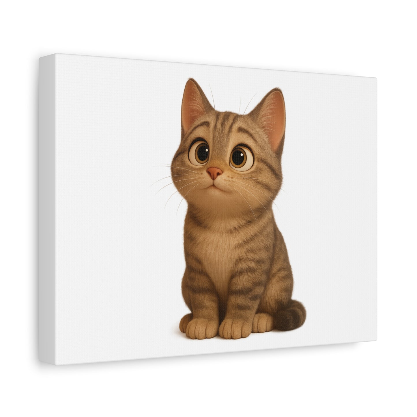 Adorable Cat Canvas Art, Cute Cat Wall Decor, Pet Lover Gift, Nursery Wall Art, Animal Print, Modern Home Decor