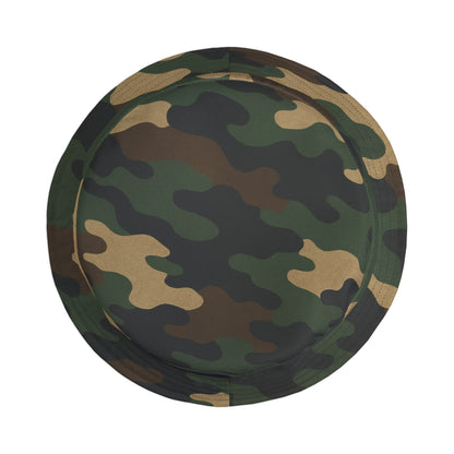 Camouflage Bucket Hat - Trendy AOP Headwear, Summer Fashion Accessory, Outdoor Adventure Cap, Unique Gift for Him/Her, Stylish Festival Hat