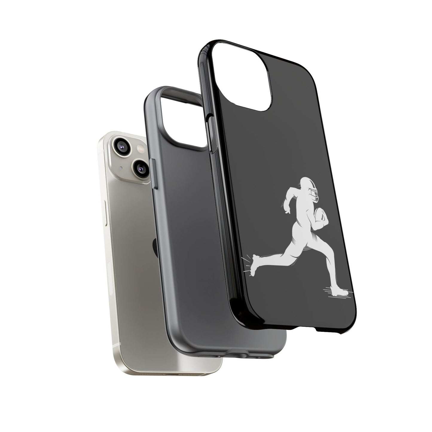 Football Player Phone Case, Tough Cases, Sports Phone Cover, Gift for Athletes, iPhone & Samsung Accessories, Running Player Design