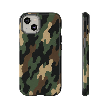 Camouflage Phone Case, Tough Cases, Military Style, Unique Phone Accessories, Gift for Him, Durable Phone Cover