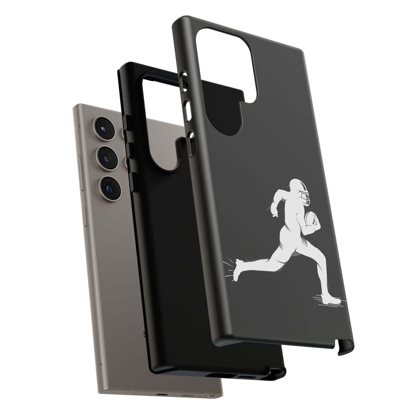 Football Player Phone Case, Tough Cases, Sports Phone Cover, Gift for Athletes, iPhone & Samsung Accessories, Running Player Design