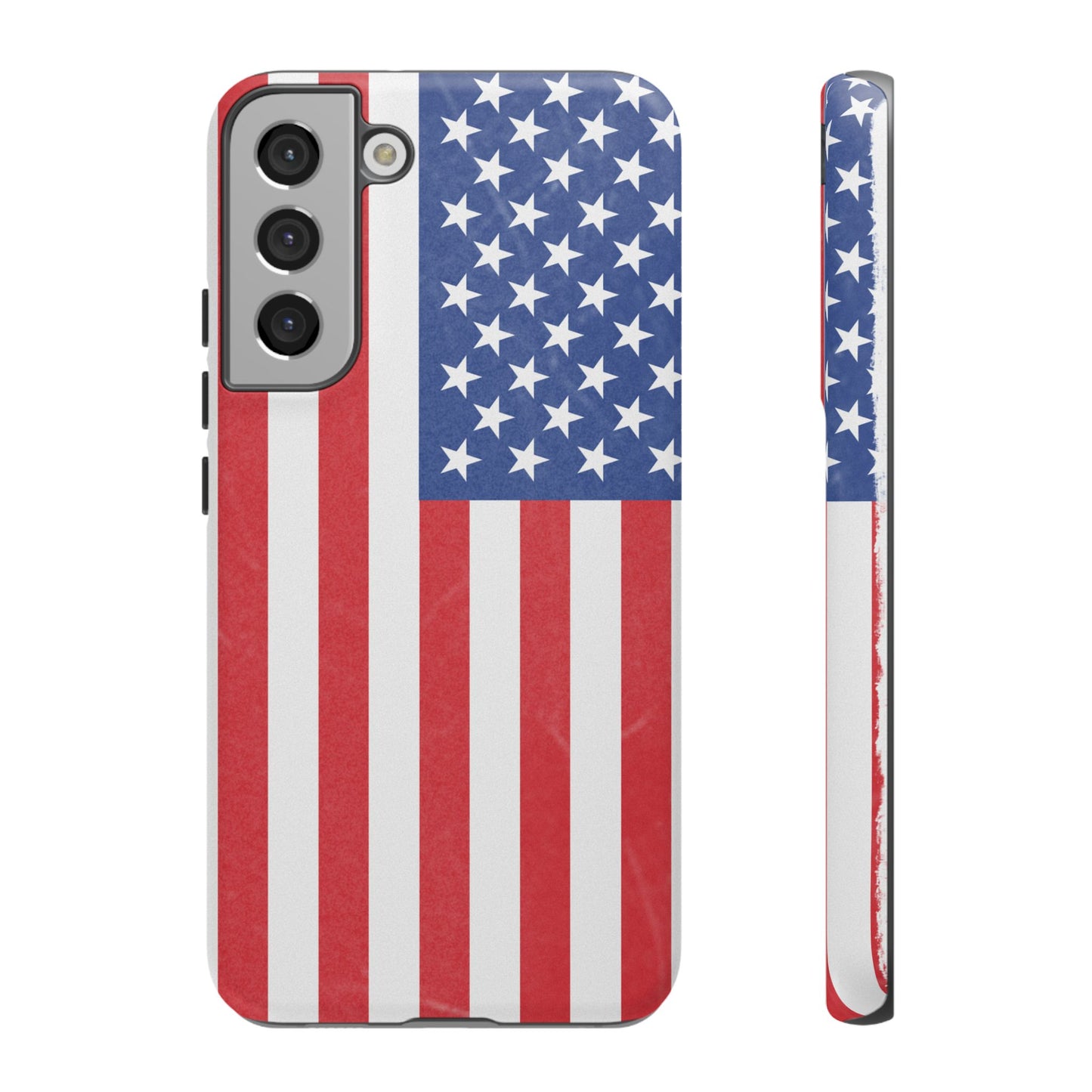 Patriotic Phone Case - Tough Cases for Veterans, USA Lovers, Independence Day, Memorial Day, Flag Design