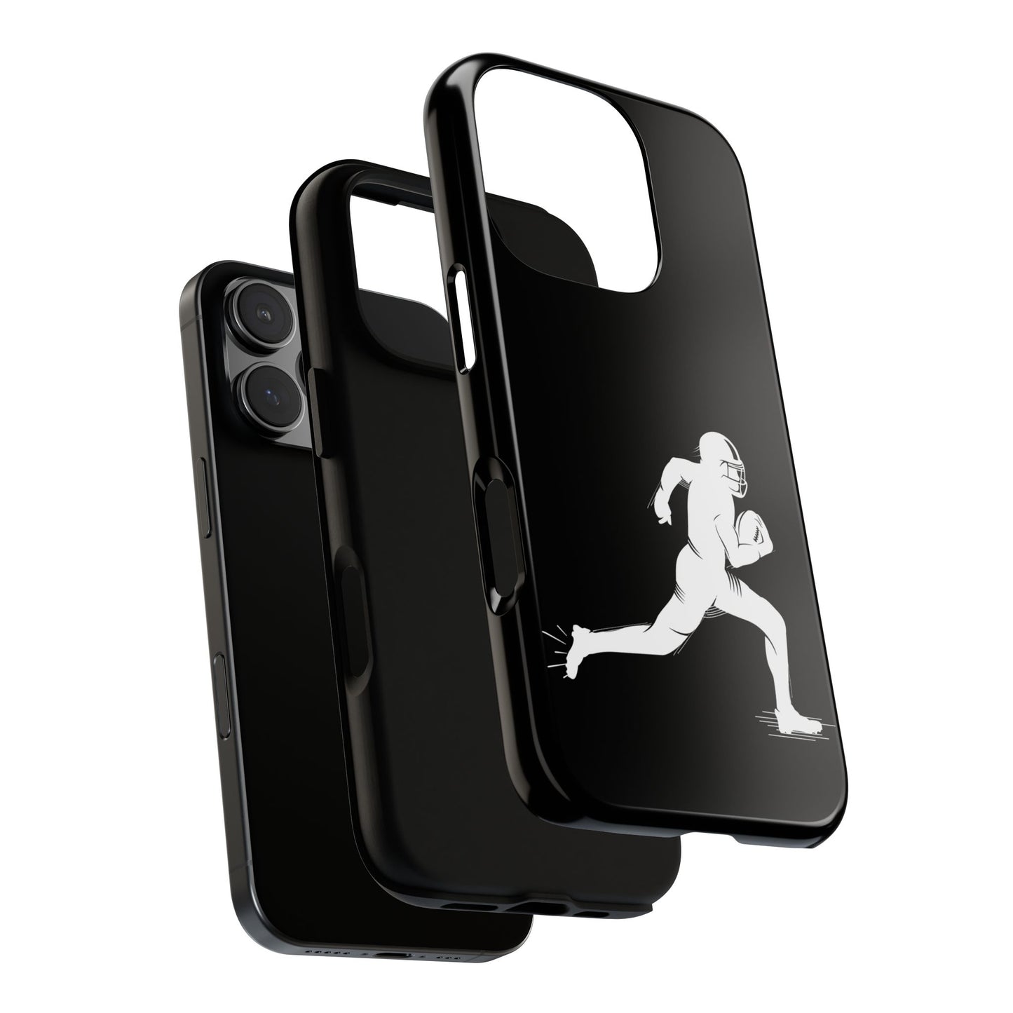 Football Player Phone Case, Tough Cases, Sports Phone Cover, Gift for Athletes, iPhone & Samsung Accessories, Running Player Design