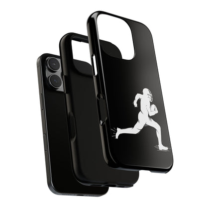 Football Player Phone Case, Tough Cases, Sports Phone Cover, Gift for Athletes, iPhone & Samsung Accessories, Running Player Design
