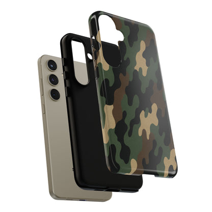 Camouflage Phone Case, Tough Cases, Military Style, Unique Phone Accessories, Gift for Him, Durable Phone Cover