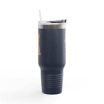 Cute Cat Insulated Travel Mug, Perfect for Pet Lovers, 40oz Coffee Cup, Travel Tumbler, Gift for Cat Lovers, Customizable Mug