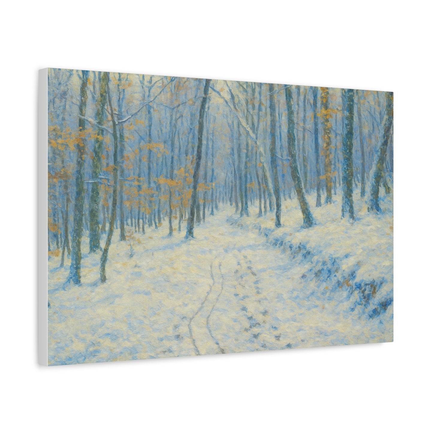 Winter Wonderland Canvas Art, Stretched Canvas Wall Decor, Home Decor, Art for Living Room, Gift for Nature Lovers, Cozy Winter Vibes