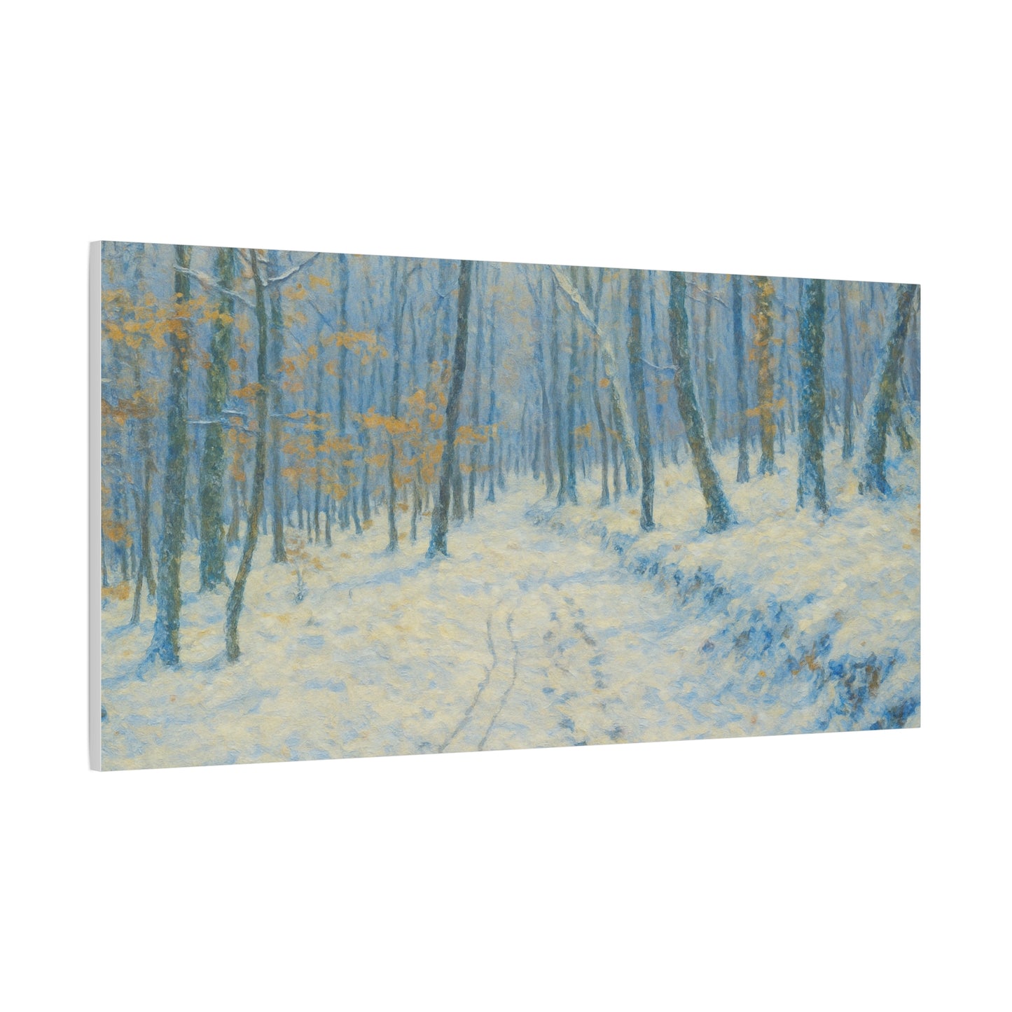 Winter Wonderland Canvas Art, Stretched Canvas Wall Decor, Home Decor, Art for Living Room, Gift for Nature Lovers, Cozy Winter Vibes