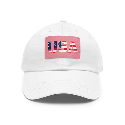 Dad Hat with USA Leather Patch