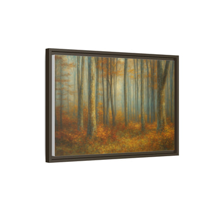 Autumn Forest Canvas Art, Framed Wall Decor, Rustic Home Decor, Nature Artwork, Gift for Nature Lovers