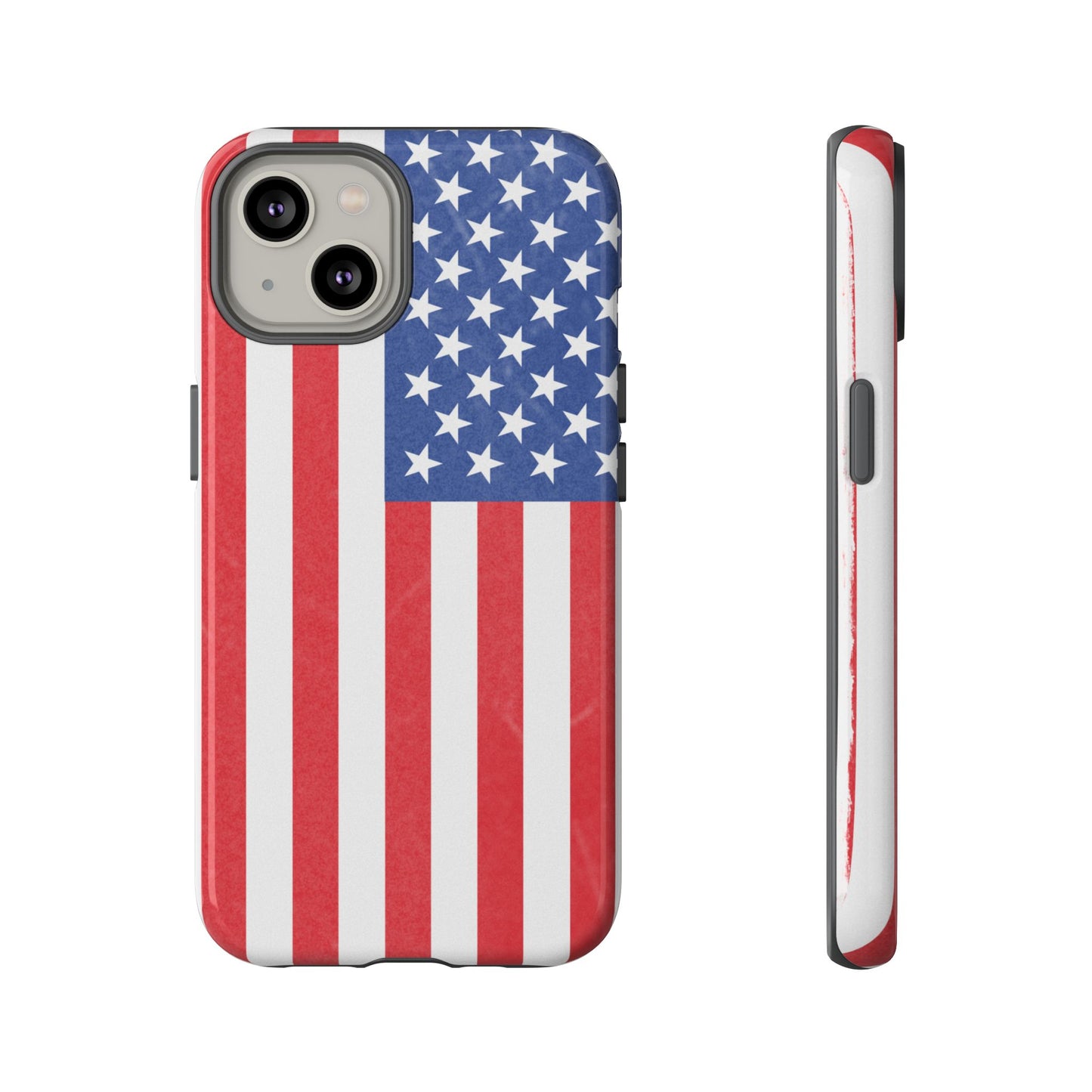 Patriotic Phone Case - Tough Cases for Veterans, USA Lovers, Independence Day, Memorial Day, Flag Design
