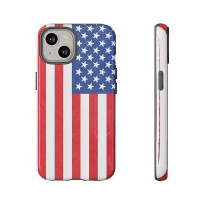 Patriotic Phone Case - Tough Cases for Veterans, USA Lovers, Independence Day, Memorial Day, Flag Design