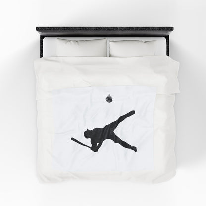 Baseball Player Plush Blanket | Soft Sports Throw, Cozy Gift for Athletes, Home Decor, Game Day Blanket, Perfect for Birthdays