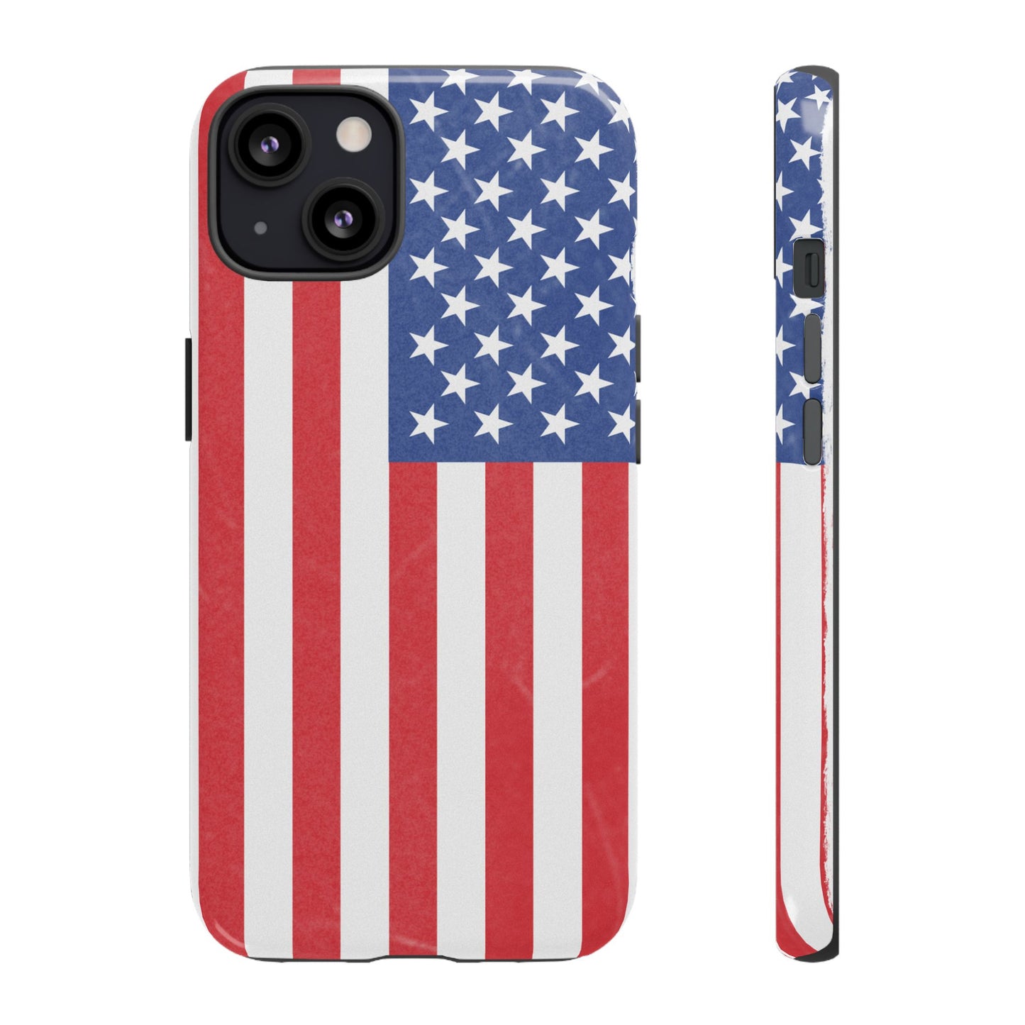 Patriotic Phone Case - Tough Cases for Veterans, USA Lovers, Independence Day, Memorial Day, Flag Design