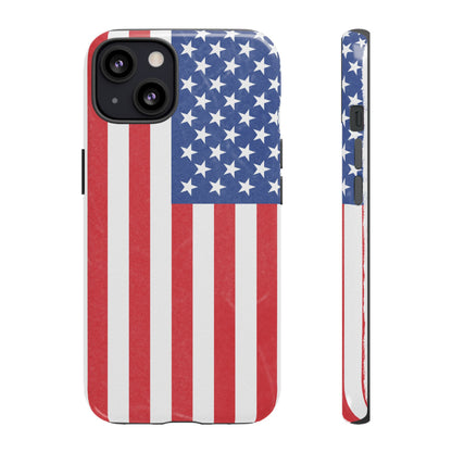 Patriotic Phone Case - Tough Cases for Veterans, USA Lovers, Independence Day, Memorial Day, Flag Design