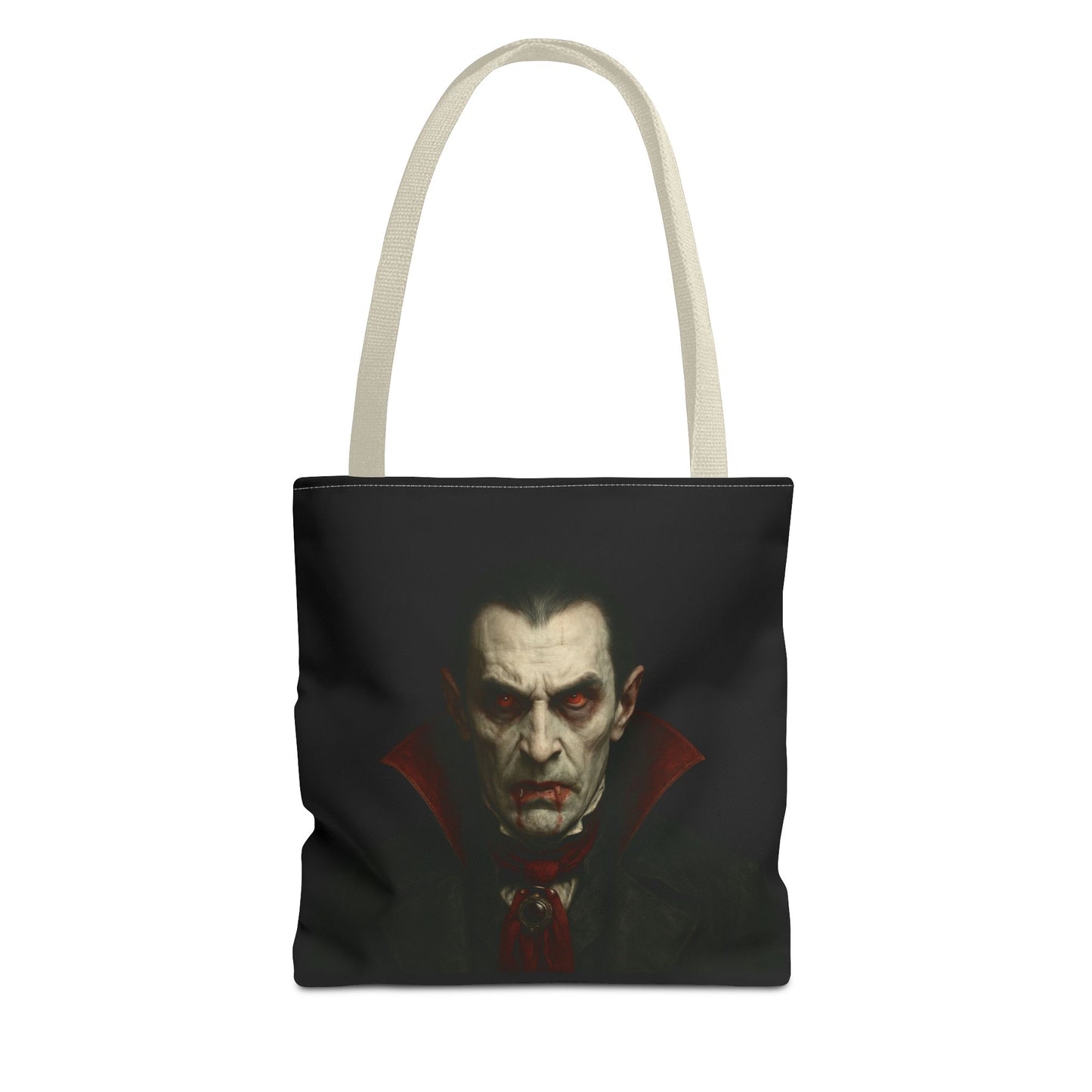 Vampire Haunted Tote Bag, Spooky Shopping Bag, Halloween Accessory, Gothic Style Handbag, Perfect for Halloween Parties, Unisex Tote