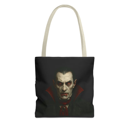 Vampire Haunted Tote Bag, Spooky Shopping Bag, Halloween Accessory, Gothic Style Handbag, Perfect for Halloween Parties, Unisex Tote
