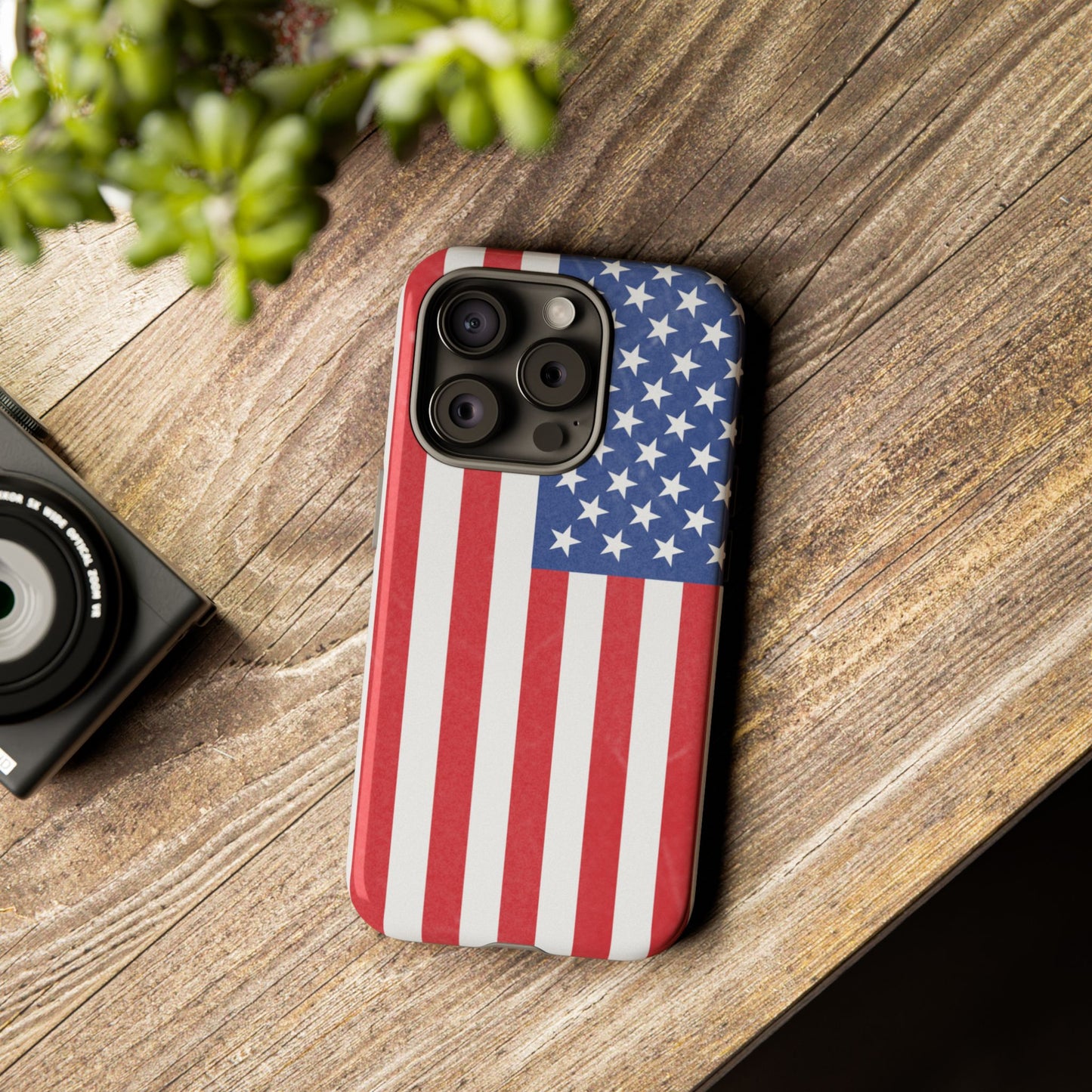 Patriotic Phone Case - Tough Cases for Veterans, USA Lovers, Independence Day, Memorial Day, Flag Design