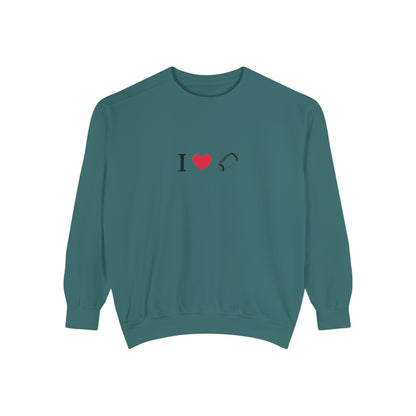 Unisex Sweatshirt, I love Football, Cozy, Perfect for Everyday Wear, Gift Idea for Friends, Couples, and Special Occasions
