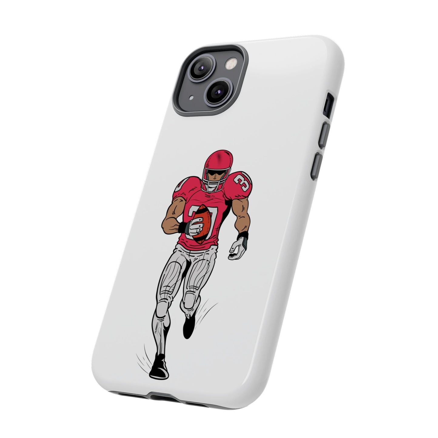 Football Player Tough Case, Sports Phone Cover, Athlete Gift, Tough Phone Case, Fall Sports, Football Lover's Accessory