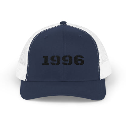 Vintage 1996 Snapback Trucker Cap, Retro Hat, Birthday Gift, Cool Dad Cap, Summer Accessory, Casual Streetwear