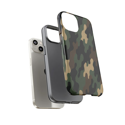 Camouflage Phone Case, Tough Cases, Military Style, Unique Phone Accessories, Gift for Him, Durable Phone Cover