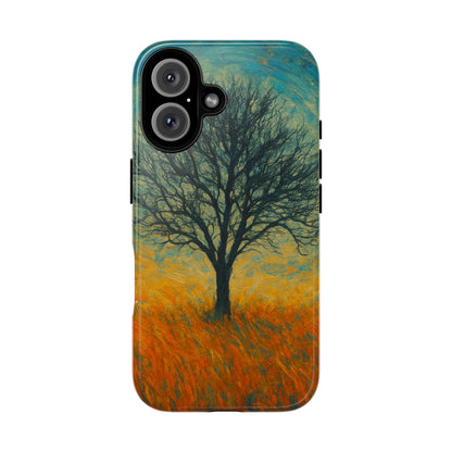 Artistic Phone Case with Tree Design, Nature Lover Gift, Unique Phone Cover, Holiday Present, Eco-friendly Tech Accessories