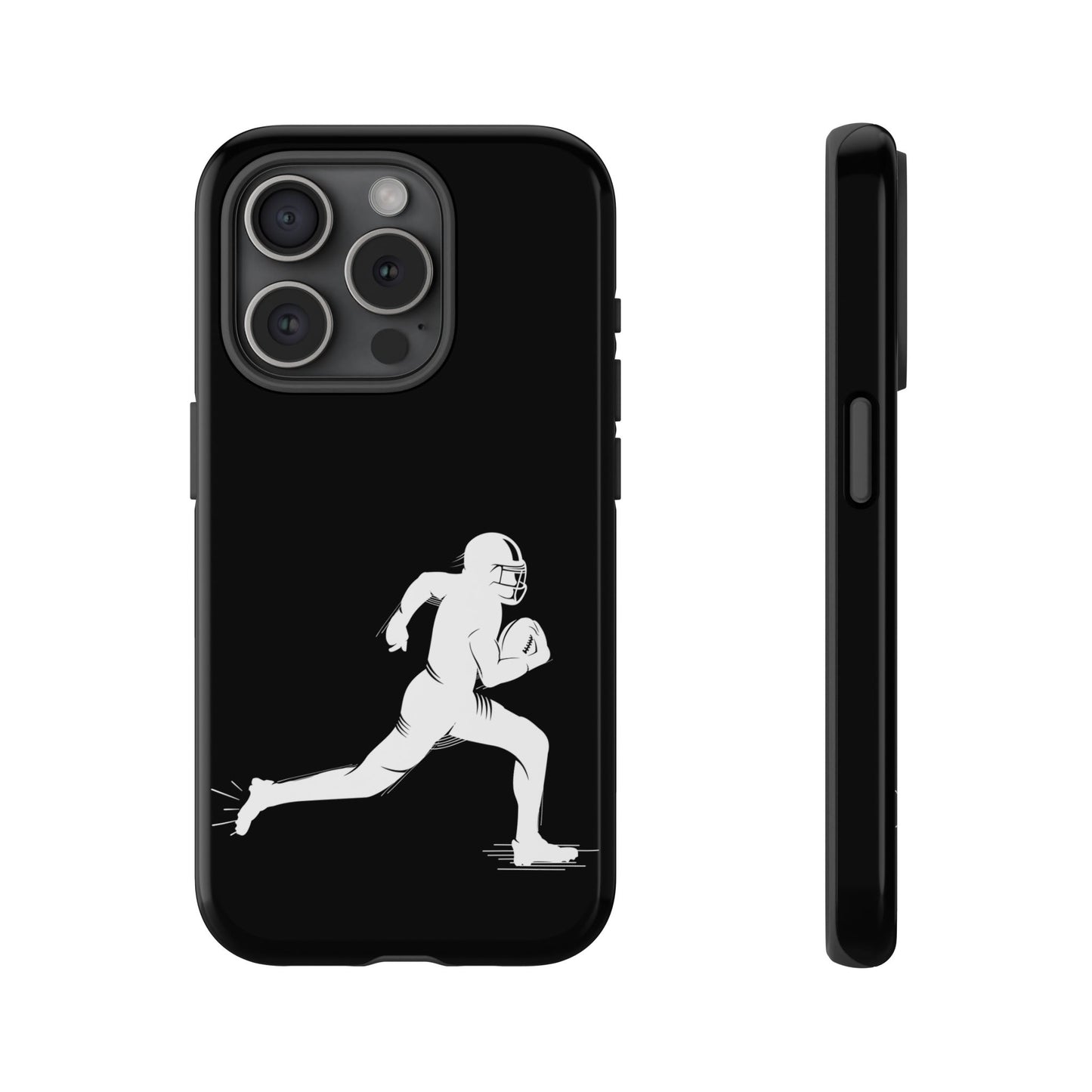 Football Player Phone Case, Tough Cases, Sports Phone Cover, Gift for Athletes, iPhone & Samsung Accessories, Running Player Design