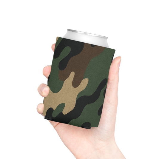Camouflage Can Cooler | Beverage Insulator, Outdoor Parties, Gifts for Him, Hunting Accessories, Camping Gear - product image