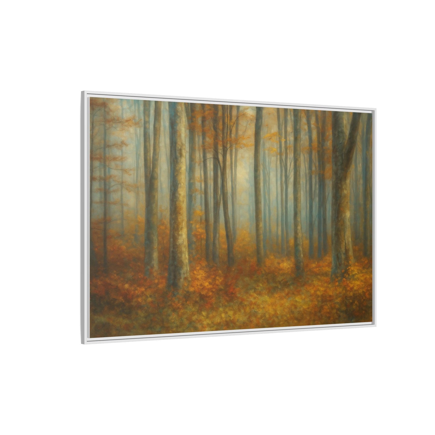 Autumn Forest Canvas Art, Framed Wall Decor, Rustic Home Decor, Nature Artwork, Gift for Nature Lovers