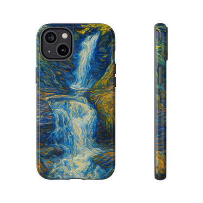 Artistic Phone Case - Waterfall Design, Unique Gift, Phone Accessory, Nature Lover, Original Artwork