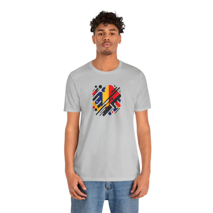 Artistic Heart Unisex Jersey Tee - Vibrant Graphic Tee, Casual Wear, Gift for Art Lovers, Birthday Surprise, Everyday Comfort